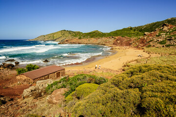 Playa del  Pilar, Ferreries, Menorca, Islas Baleares, españa, europa.