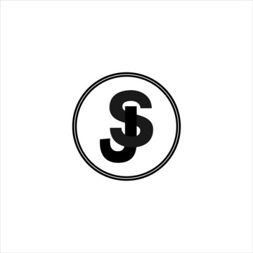 J S joint letter logo monogram design
