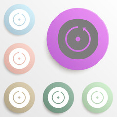 backup badge color set. Simple glyph, flat vector of web icons for ui and ux, website or mobile application
