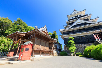 奥平神社と中津城　大分県中津城　
Okudaira Shrine and Nakatsu Castle Ooita-ken...