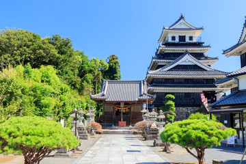 奥平神社と中津城　大分県中津城　
Okudaira Shrine and Nakatsu Castle Ooita-ken...