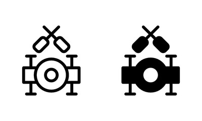 Drum modern music concert Icon, Logo, Vector