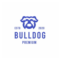 Animal Bulldog Vector Logo illustration design mascot