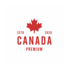 Canada silhouette Vector Logo illustration design