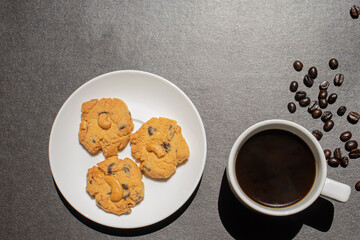 cookies and cup of coffee