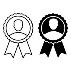 Ambassador icon vector set. Achievement illustration sign collection. quality symbol.