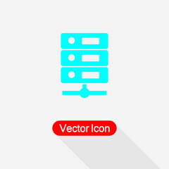 Computer Server Icon Vector Illustration Eps10