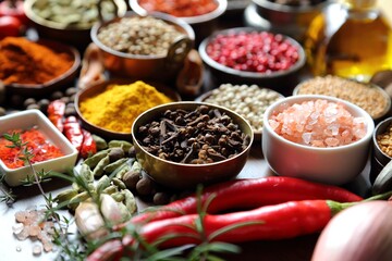 Spices and herbs.