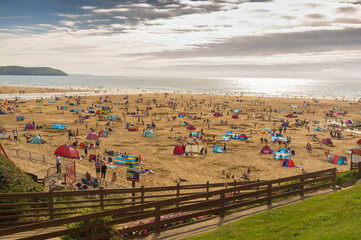 Woolacombe beach, North Devon, Britain