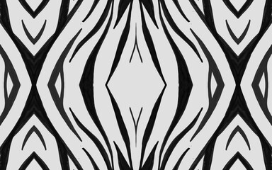 Seamless Zebra Pattern. Abstract Animal Design. 