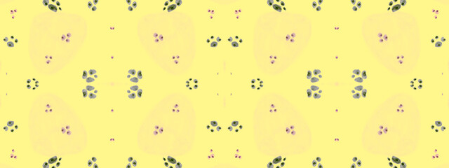 Seamless Leopard Ornament. Brown Graphic 