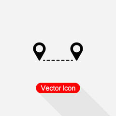 Distance Icon Vector Illustration Eps10