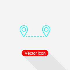 Distance Icon Vector Illustration Eps10