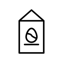 Egg line icon