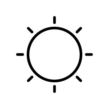 Sun line icon