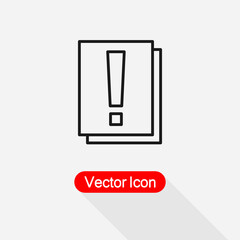 Exclamation Mark Icon Vector Illustration Eps10