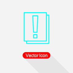 Exclamation Mark Icon Vector Illustration Eps10