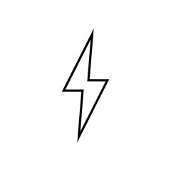 Lightning bolt icon. Lightning, electric power vector logo. Lightning bolt illustration isolated vector. Lightning bolt flat icon. Flash thunderbolt. Lightnings bolts icon EPS