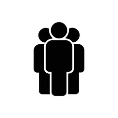 People vector icon. Person symbol. Work Group Team, Persons Crowd Vector Illustration icon. Group of people pictogram isolated. Illustration of people icon - symbol of the crowd. People standing next.