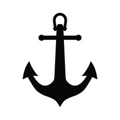 Anchor icon, vector illustration
