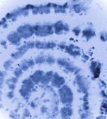 Indigo Tie Dye. Batik Ink Design. Abstract Art 