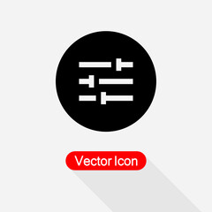 Filter Icon, Settings Icon Vector Illustration Eps10