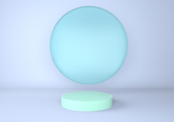 3d abstract background, mock up scene geometry shape podium for product display.
