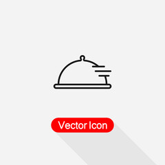 Food Tray Icon Vector Illustration Eps10