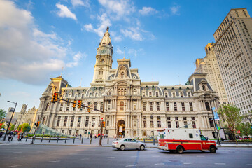Fototapeta na wymiar Cityscape of downtown skyline Philadelphia in Pennsylvania