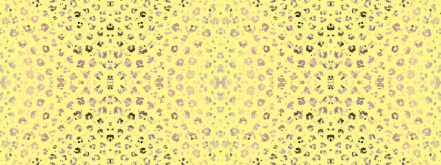 Seamless Leopard Wallpaper. Brown Abstract 