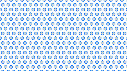 Hexagon pattern, blue and white, Large pattern size as  a background