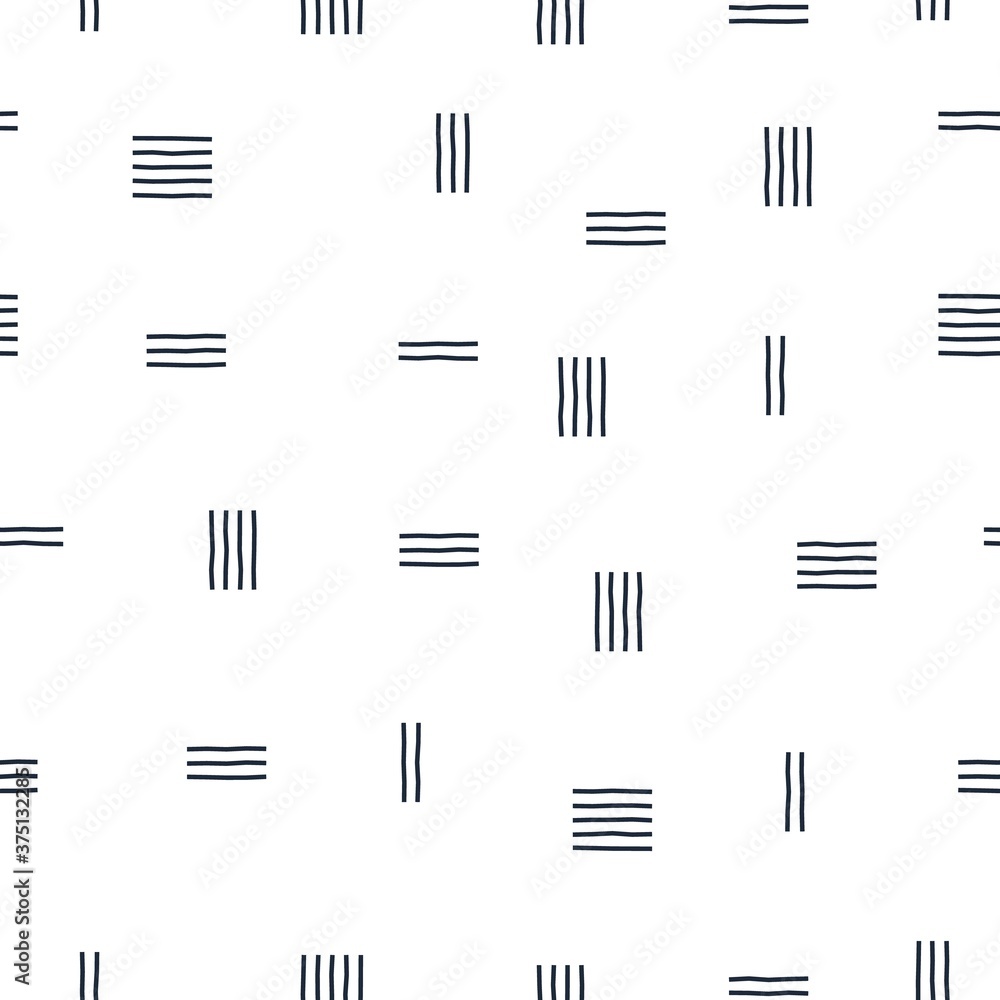 Poster abstract line seamless pattern. background texture linear style isolated on white, modern design for