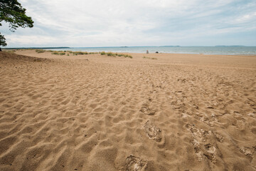 Beautiful sandy beach Yyteri at summer, in Pori, Finland