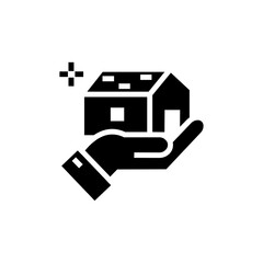 Property. Icon for business, finance and marketing strategy - glyph series