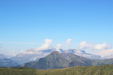 mountain landscape with clouds