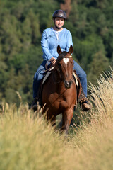 Geländeritt mit American Quarter Horse