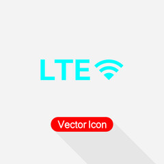 LTE Network Icon Vector Illustration Eps10