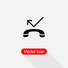 Missed Call Icon Vector Illustration Eps10