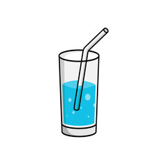 soft drink bottle and glass flat icon simple