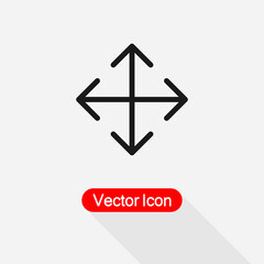 Navigate Icon, Move Cursor Icon Vector Illustration Eps10