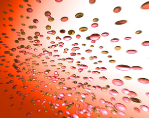 はじける水滴の3Dの背景