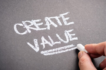 Create Value on Chalkboard