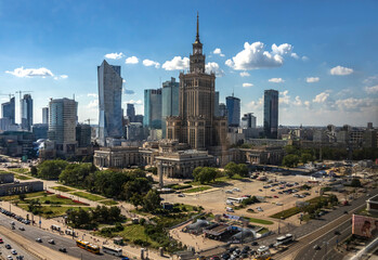 Fototapeta na wymiar Warsaw skyline