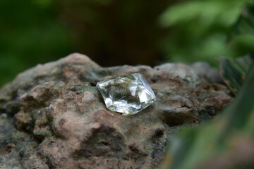 Lump of diamonds
Is a diamond crystal that has not yet been cut