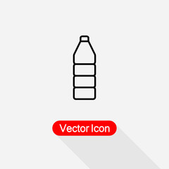 Plastic Bottle Icon Vector Illustration Eps10