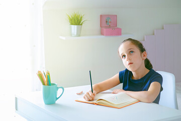 Girl studying - back to school