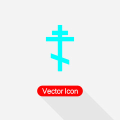 Religious Icon, Cross Icon Vector Illustration Eps10