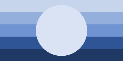 abstract blue shades with white circle background