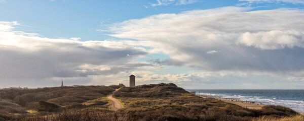 Dune landscape of Domburg , Zeeland , the Netherlands 