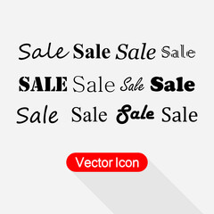Sale Icon Set, Sale Sign Vector Illustration Eps10
